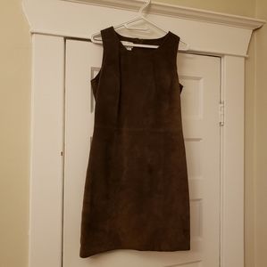 Brown leather mini dress by Bagatelle
